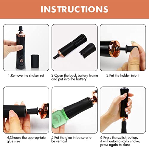 CALIDAKA Electric Eyelash Glue Shaker - Portable Liquid Mixer