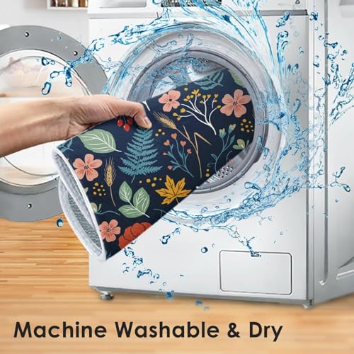 Sanwarm Absorbent Dish Drying Mat - 16" x 18" Floral Design