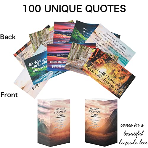 100 Inspirational Bible Verse Cards - Perfect Christian Gift