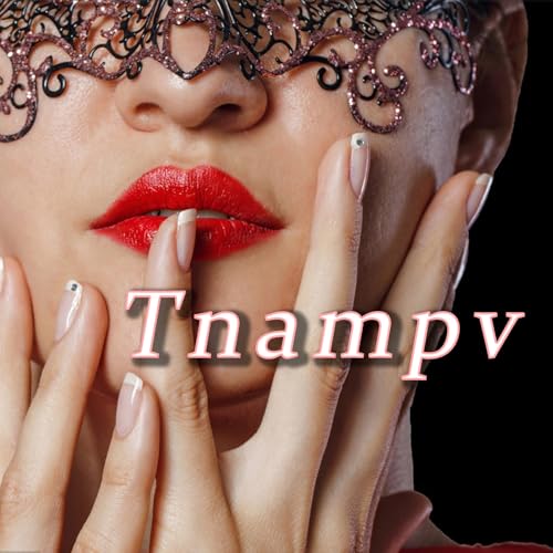Tnampv Style 3 Medium Almond French Tip Press On Nails with Polka Dots - Black & White, Glossy Full Cover Fake Nails for Women, 24pcs