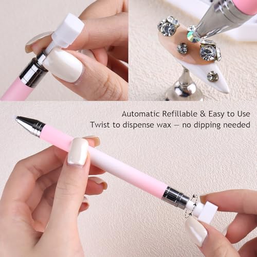 7-Piece Rhinestone Picker Tool Kit for Nail Art & DIY Crafts