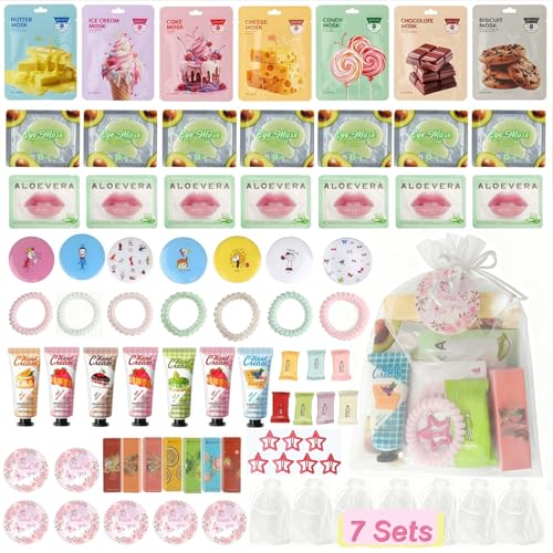 77PCS Spa Party Supplies Kit for Girls - Facial Masks & More