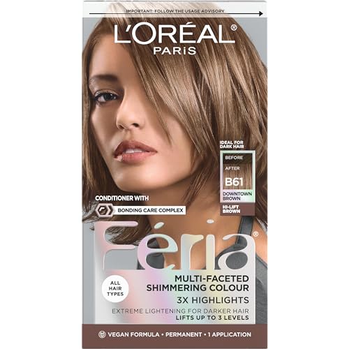 L'Oreal Paris Feria Downtown Brown Permanent Hair Color Kit