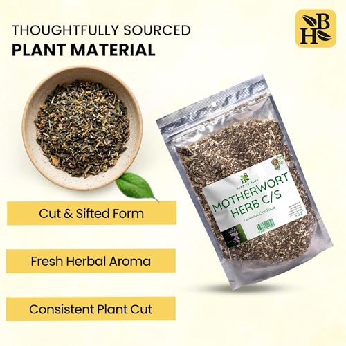 Motherwort Herb Cut & Sifted - 4 oz Wildcrafted Leonurus Cardiaca for Herbal Tea