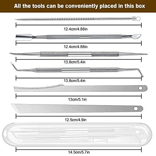 7-Pack Professional Ingrown Toenail Tool Set - Stainless Steel Pedicure Kit