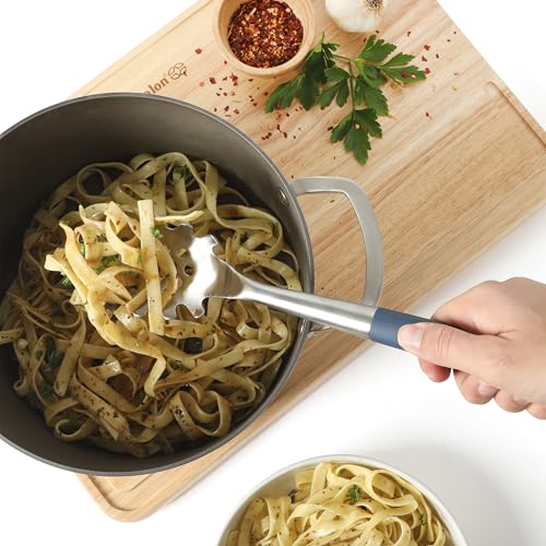 Calphalon Stainless Steel Pasta Server with Silicone Handle