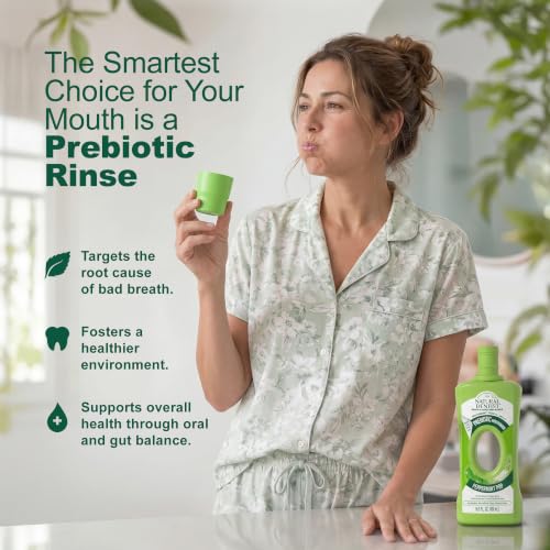 Natural Dentist Prebiotic Mouthwash - Alcohol-Free Peppermint Rinse