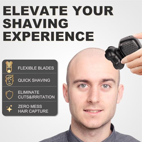 5D Replacement Heads for MicroTouch Titanium Head Shaver - Hypoallergenic & Waterproof