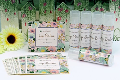 100pcs Adhesive Lip Balm Labels for Homemade Chapstick Containers