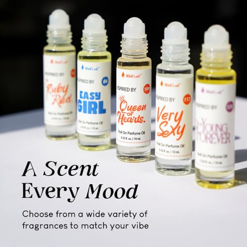 Well's Oil Pinky Sugar Roll-On Perfume Oil - 1 Fl Oz | Long-Lasting, Paraben-Free