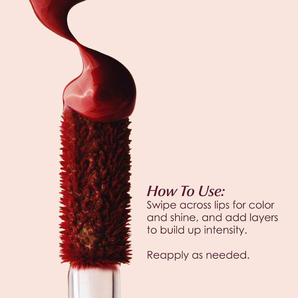 Cider Cloudtint Lip Gloss Stain - Hydrating Gloss-to-Tint Hybrid | Long-Lasting Color with Squalane & Ceramide | Vegan, Cruelty-Free
