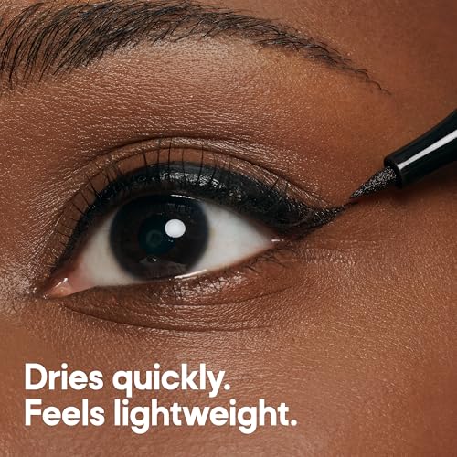 Almay Conditioning Liquid Eyeliner 10 Black, 0.03 Fl Oz - Smudge-Resistant Precision Makeup