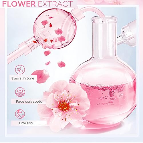 Cherry Blossom Skincare Set for Teen Girls - Moisturizing Gift Pack with Face Serum & Masks