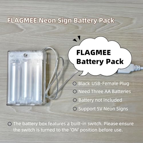 USB Battery Pack for Neon Signs - Portable 5V Power Supply