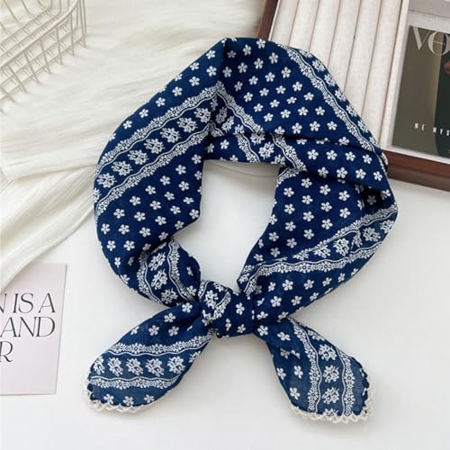 Pemilosci 2-Pack Large Cotton Bandana Headband - 28x28 Lace #1 Pattern