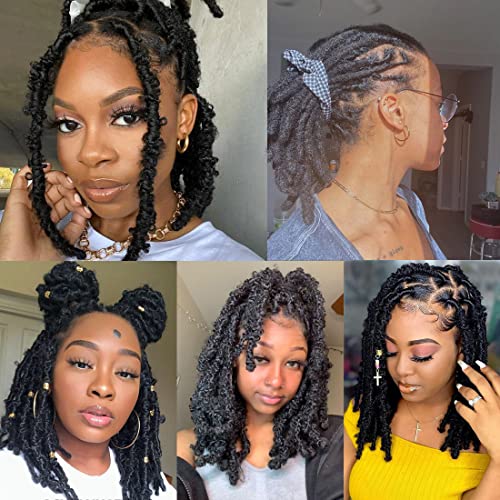 Celie Marley Twist Braiding Hair Extensions 12 Inch Pack of 8 - 1B# Pre-Separated Afro Twist