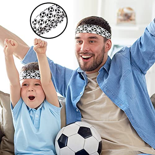 9-Piece Soccer Elastic Headbands - Non-Slip Sports Hair Accessories for Teams