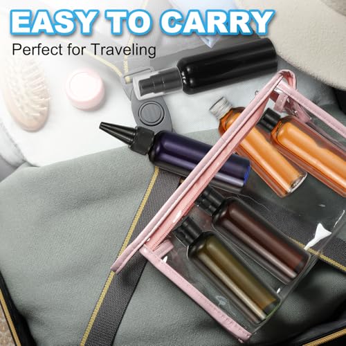PATIKIL Clear Travel Pump Bottles - 6 Pcs 3.4 Oz Leak Proof Dispensers