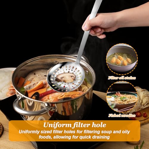 7-Piece Stainless Steel Kitchen Utensils Set with Ergonomic Handles