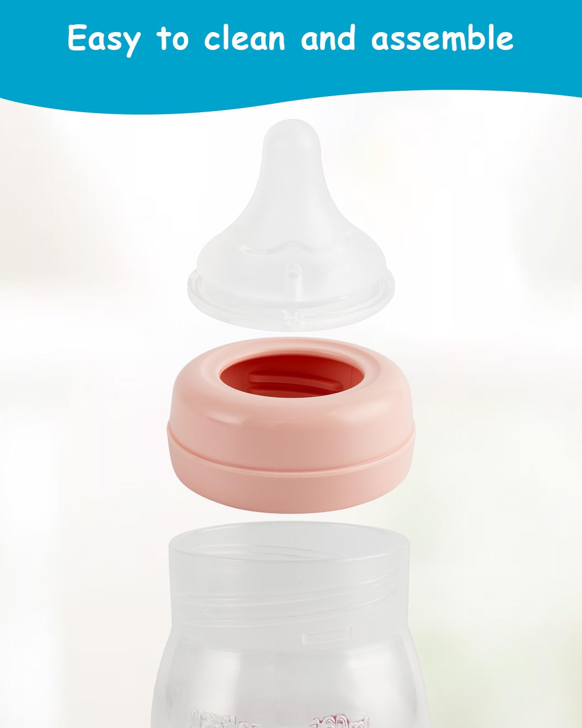 Silicone Nipple (S) for Spectra Baby Bottles, Slow Flow, 0m+, 4 Count