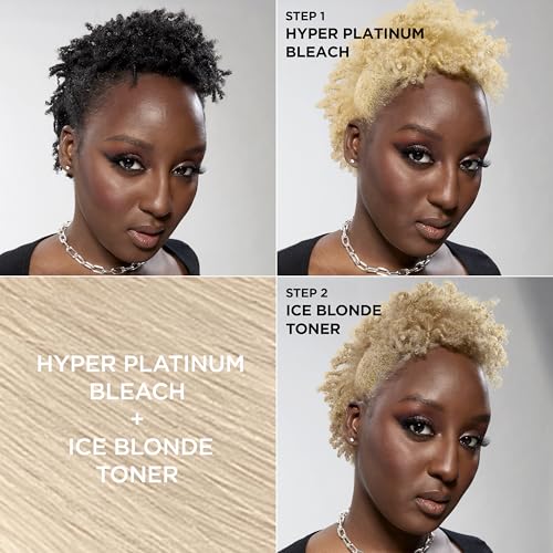 L'Oreal Paris Feria Hyper Platinum Hair Bleach Kit with Anti-Brass Conditioner