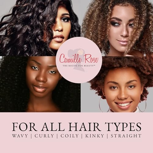 Camille Rose Fresh Curl Cream - Revitalizing Detangler with Avocado & Castor Oil, 8 Fl Oz (Pack of 1)