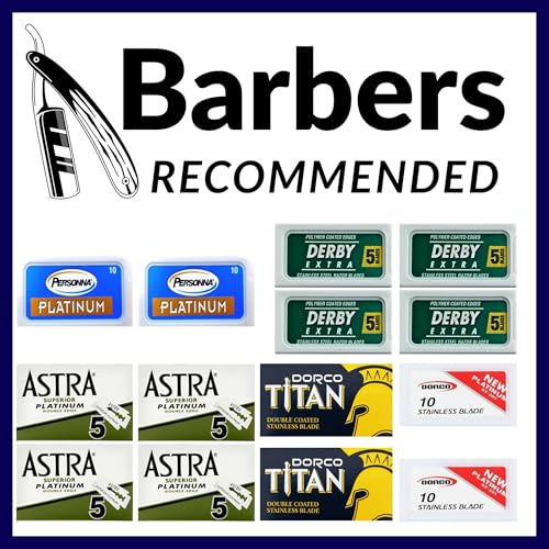 Double Edge Safety Razor Blade Sampler Pack - 100 Count Stainless Steel