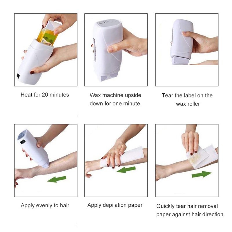 Practical 100 G Depilatory Wax Cartridges Hair Removal Cream Beeswax Roll on Hot Wax for All Body Parts