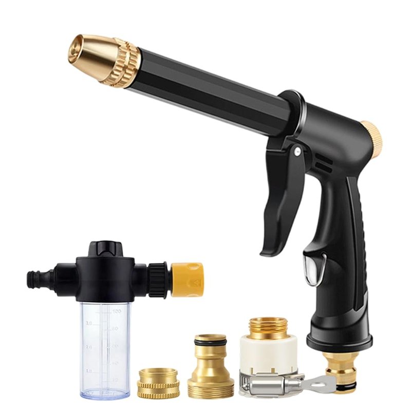 Jet Nozzle Power Washer for Garden Hose, 2026 New Pressure Washer Wand with 3 Adjustable Jet Nozzle, Pressure Washer Nozzle for Car Washing Patio Garden Outdoor Cleaning (1Set)