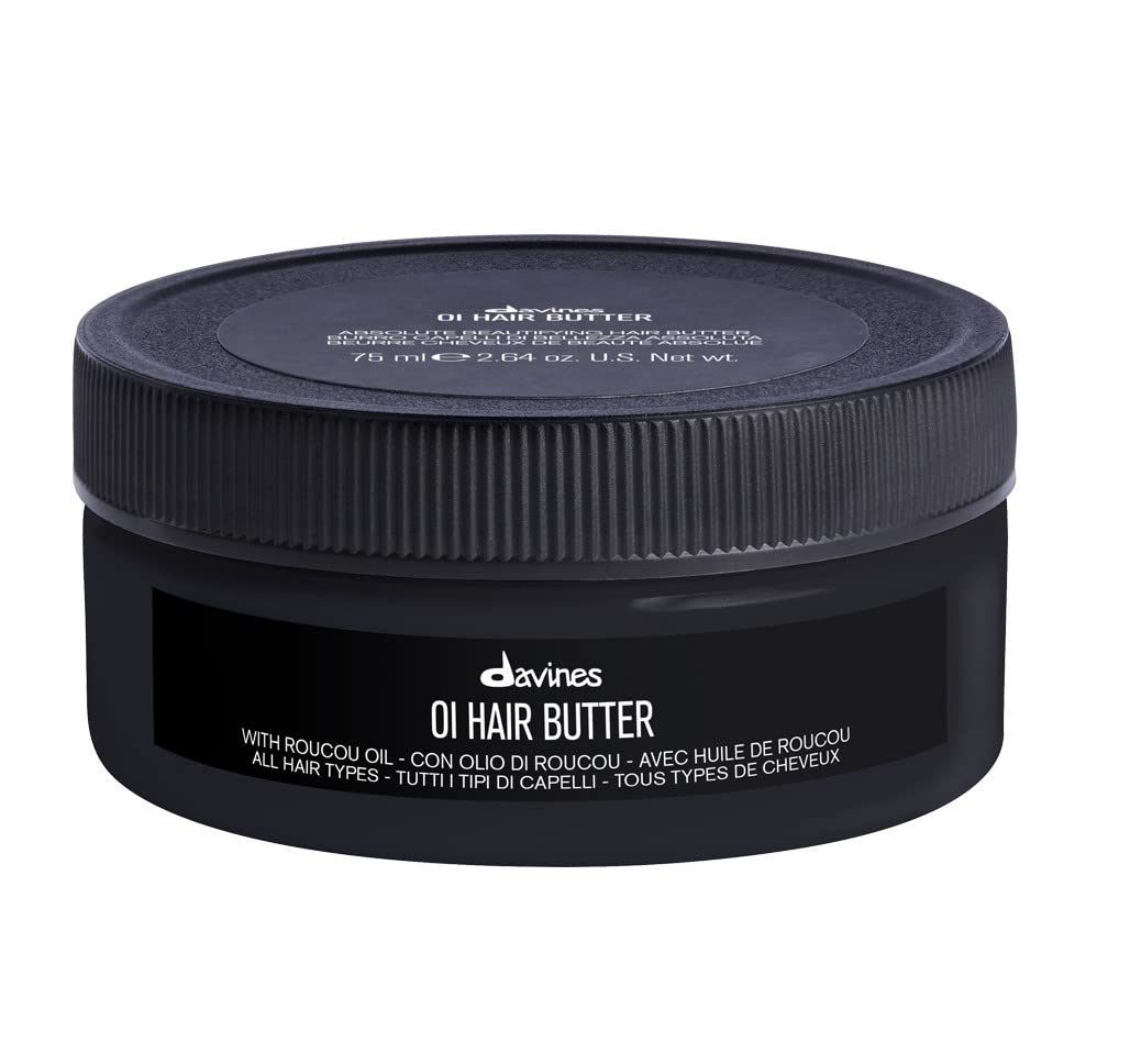 Davines OI Hair Butter - Nourishing Antioxidant Mask for All Hair Types | Hydrating Treatment with Roucou Oil for Frizz Control & Shine