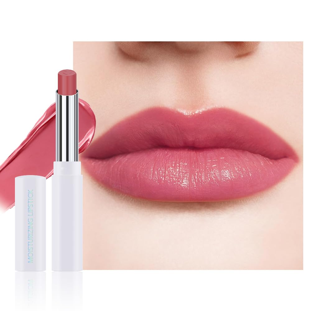 Brown Honey Lipstick | Tinted Moisturizing Lip Balm for Dry Lips - Vegan Hydrating Gloss, Sheer Lightweight Makeup, 1Pc