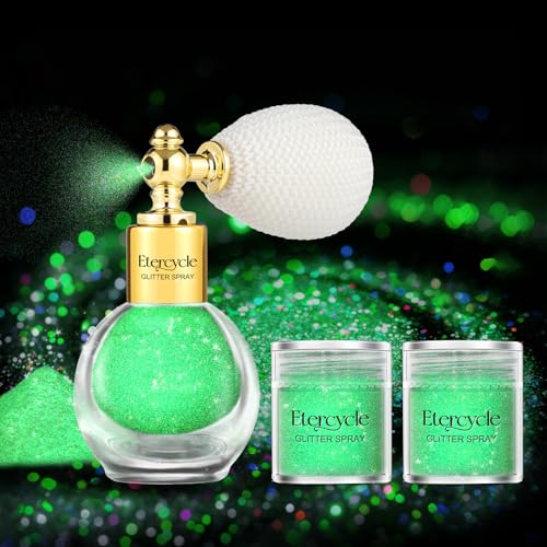 Etercycle Body Glitter Spray - Neon Glow in The Dark Party & Hair Glitter