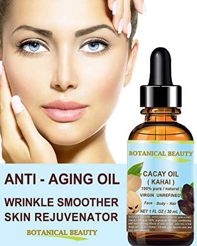 Botanical Beauty Cacay Oil 0.5 Fl Oz - Pure Anti-Aging Face & Skin Oil