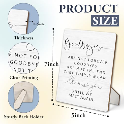 In Loving Memory Wooden Stand Sign - 5x7 Inch Memorial Decor