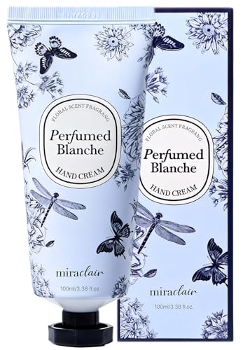 MIRACLAIR Hand Cream for Dry Cracked Hands - Perfumed Blanche, 3.38 oz