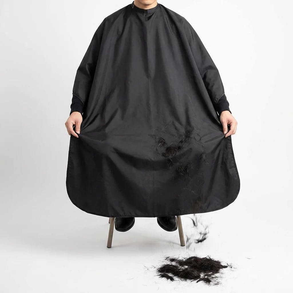 Karlling Large Haircutting Cape - Professional Magic Tape Barber Gown for Men Women, Adjustable Hair Cutting Salon Cape, 59"x45"