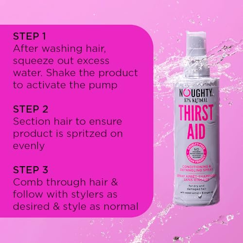 Noughty Thirst Aid Leave-In Conditioning & Detangling Spray, 6.76 fl. oz