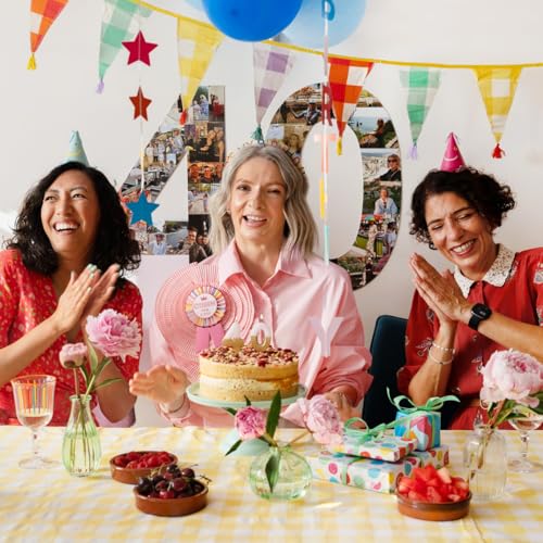 Talking Tables 5-Pack Colorful Star Balloons for Birthday Parties