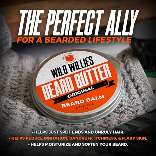 Wild Willies Premium Beard Balm, Cool Mint, 2 oz (Pack of 2)