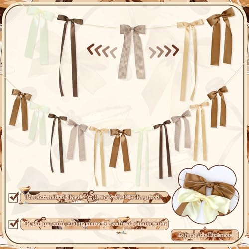 Espresso Martini Bow Garland - Coffee Themed Party Decor