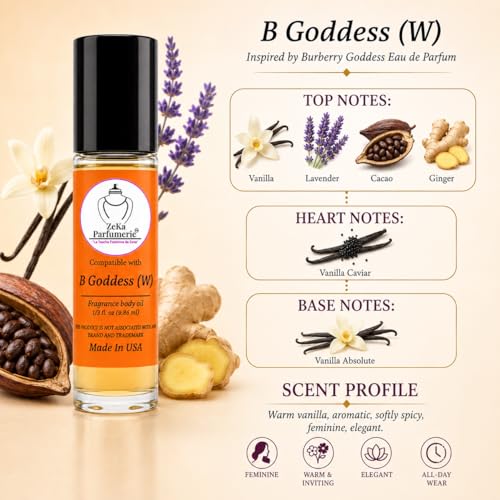ZEKA PARFUMERIE B Goddess Travel Body Oil Roll-On Fragrance 9.86ml