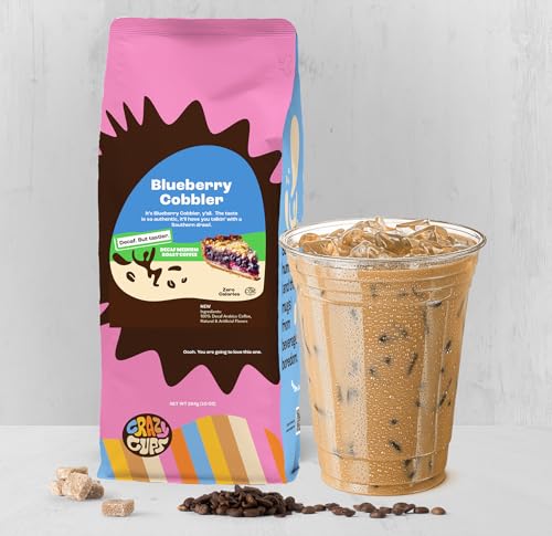 Crazy Cups Blueberry Cobbler Flavored Ground Decaf Coffee, 10 oz