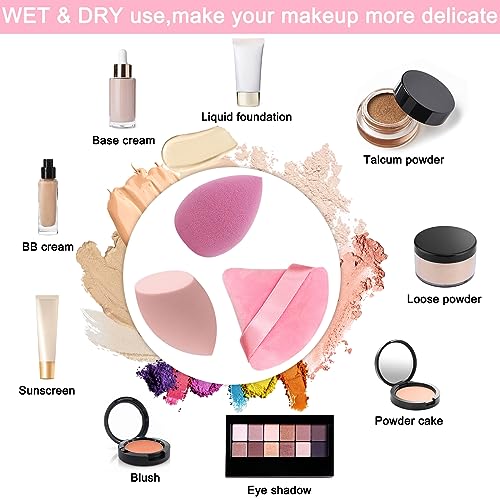 Professional Makeup Sponge Set - 12 Soft Blending Applicators
