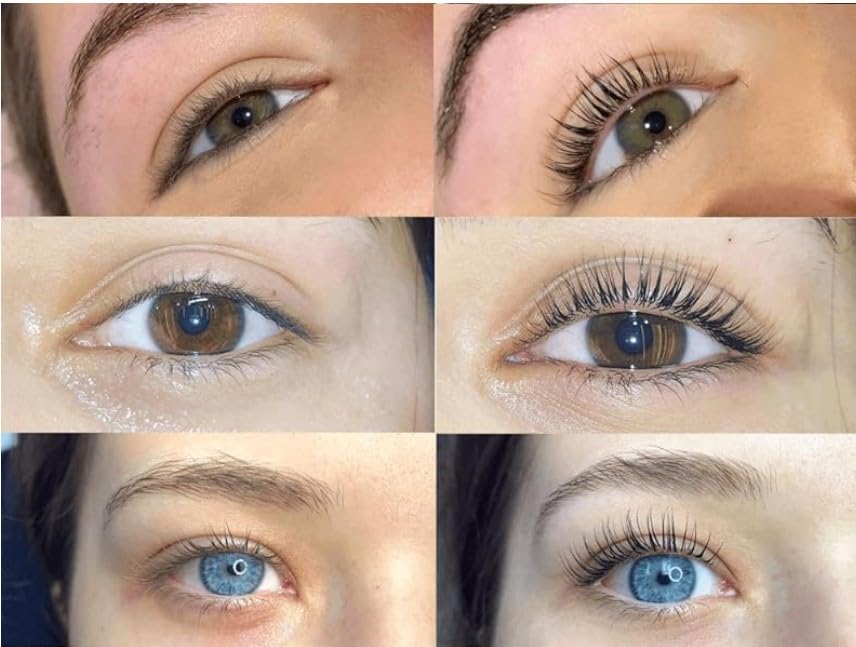Eyelash Lift Kit - DIY Home Application for Long-Lasting Curled Lashes | 3 Complete Sets + 3 Refills