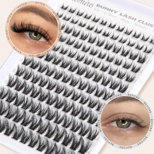 Kiromiro Wispy Lash Clusters - 144pcs Natural Thin Band Lashes
