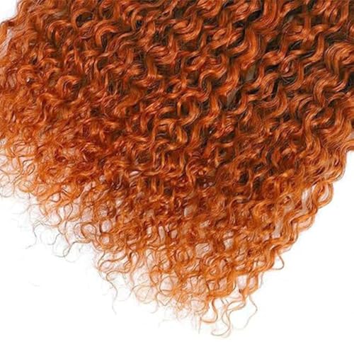 Ubinica Ginger Orange 12 Inch Human Hair Bundle - Jerry Curly Wave Virgin Brazilian