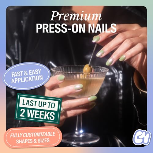 Chillhouse Patina Party Press-On Nails Kit - 30 Oval Tips