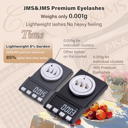 JMS&JMS Brown Lash Clusters - Natural Wispy CC Curl Eyelashes 8-18mm