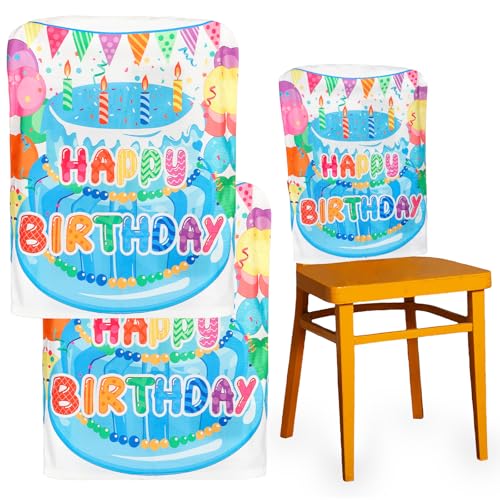 Birthday Chair Covers for Classroom & Office - 2 Pack (Blue)