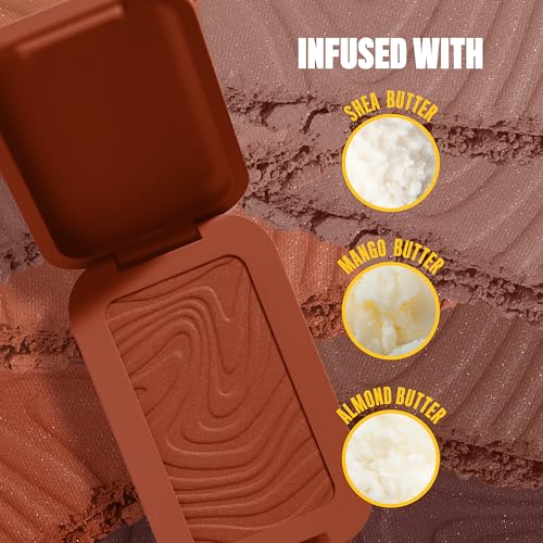 NYX Buttermelt Bronzer - Longwear Vegan Face Makeup, 12HR Sun-Kissed Finish (Light Medium Warm)